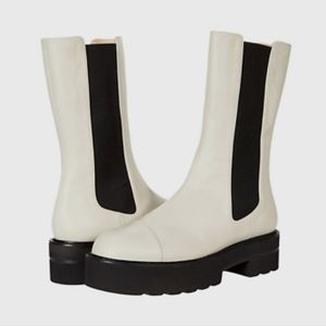 Stuart Weitzman Women's Presley Ultralift Bootie Boot in Oat- size 8